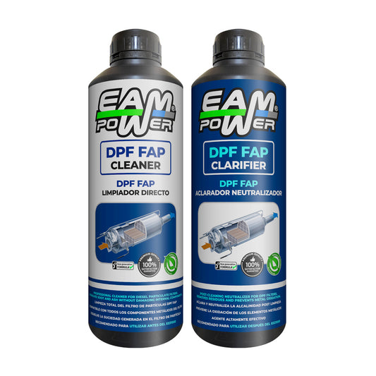 Kit limpieza DPF FAP | Limpiador + Aclarador neutralizador EAMPOWER